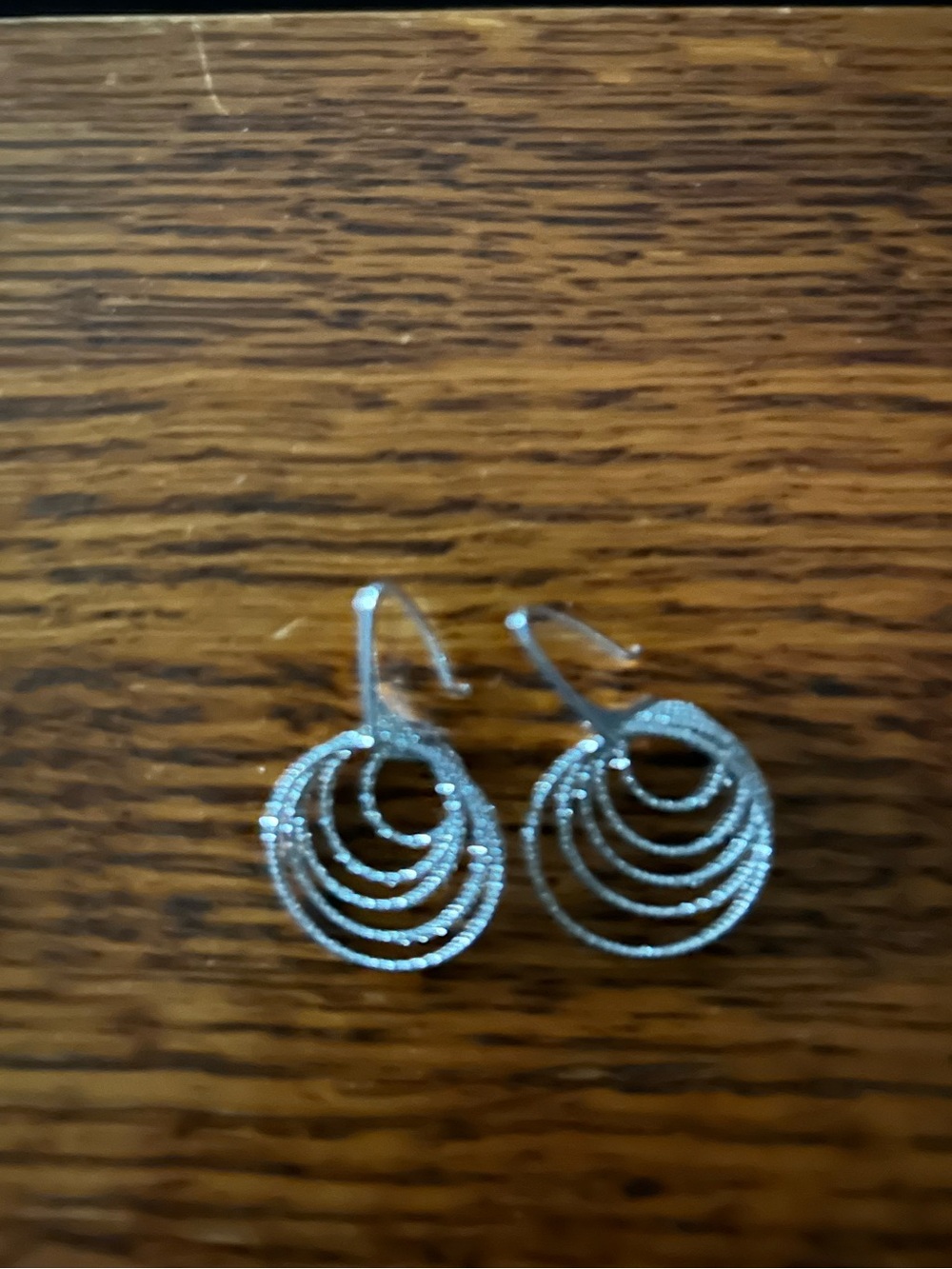 Silver Sparkly earrings ITA925 FD